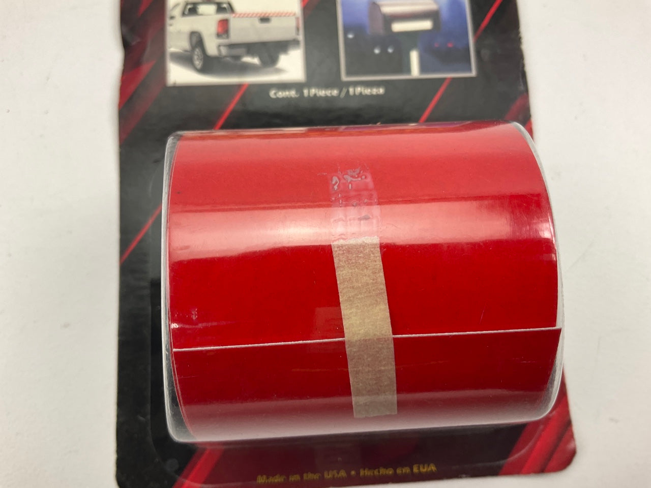 TrimBrite T1816 Red Reflective Safety Tape, 2'' X 24'', For Pickup Truck Tailgate