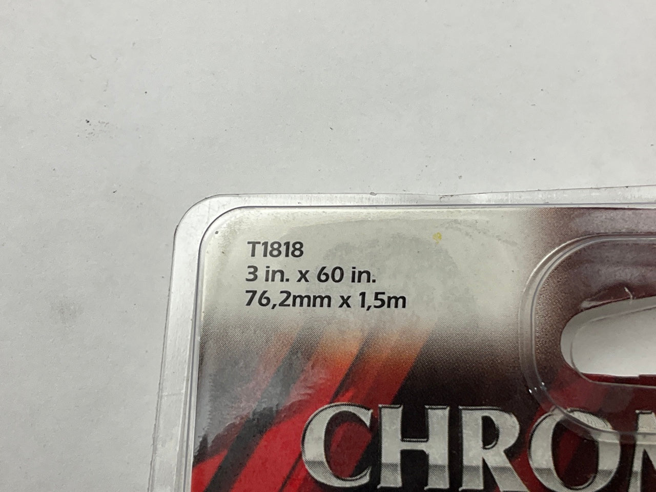 Trimbrite T1818 Chrome Brite 3 X 60'' Metallic Heat Resistant Foil Tape
