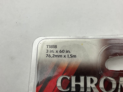 Trimbrite T1818 Chrome Brite 3 X 60'' Metallic Heat Resistant Foil Tape
