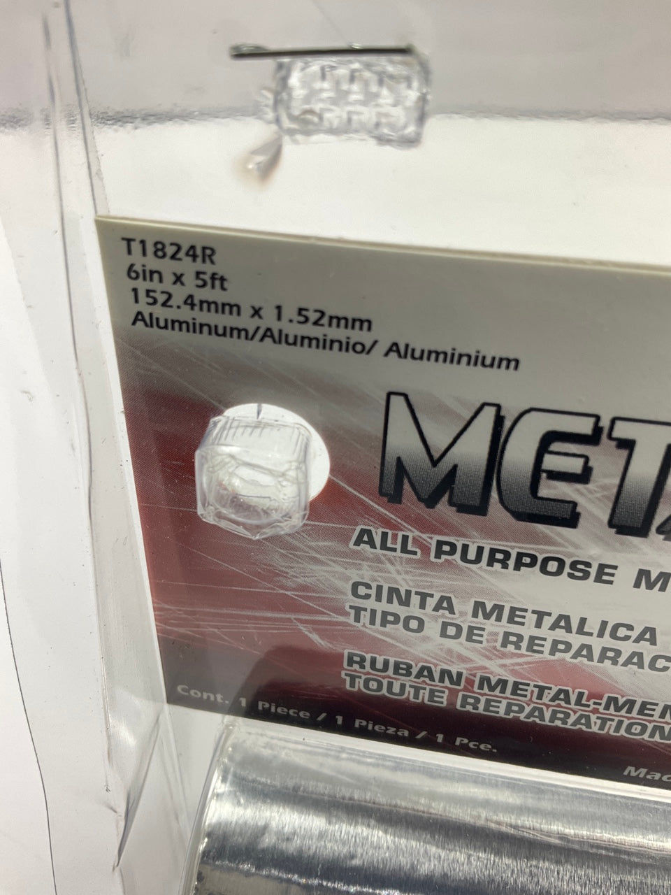 Trimbrite T1824 Heat-Resistant Aluminum Metal Mend Tape 6''x 5'