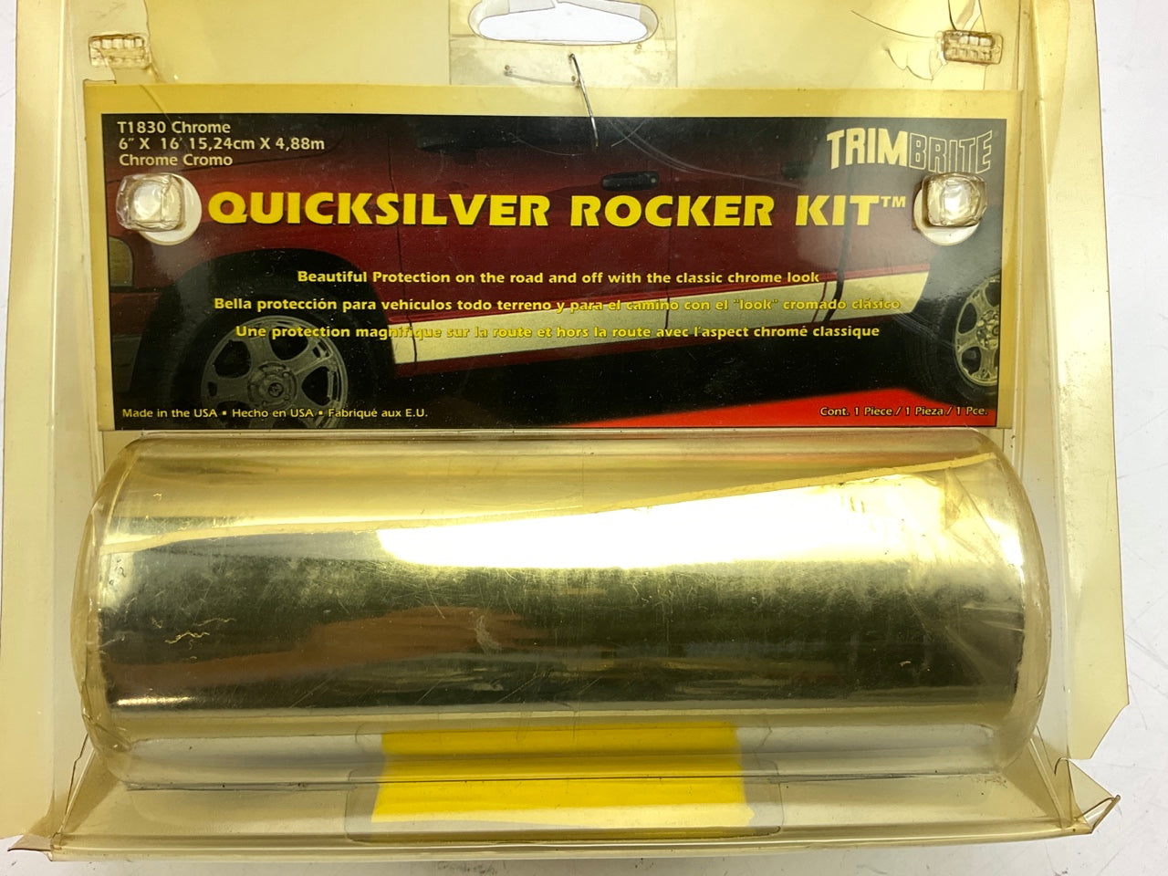 Trimbrite T1830 6''X16'' Quicksilver Rocker Panel Protection Kit - Self Adhesive