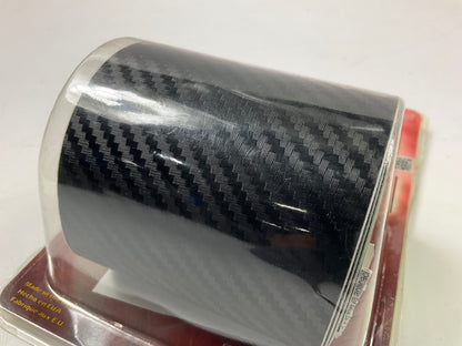 Trimbrite T1855 Carbon Fiber Look Black Self Adhesive Trim Film - 3'' X 6 Feet