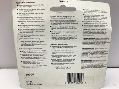 Trimbrite T9005 Black-Out Blackout Tape Roll, 1-3/8'' X 20'