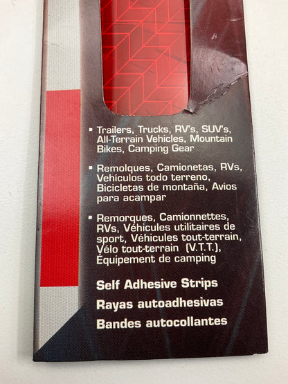 Trimbrite T9945 Trail Blazer Light Reflective Tape Set, 18'' X 2 White / Red