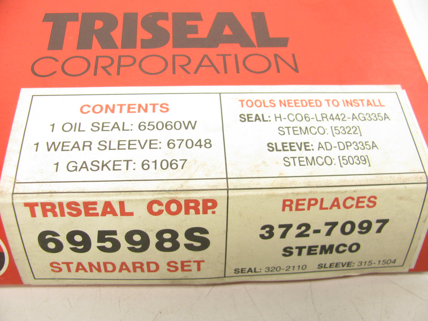 Triseal 69598S Wheel Seal - 6.006'' OD X 4.625'' ID X 1.000'' Wide