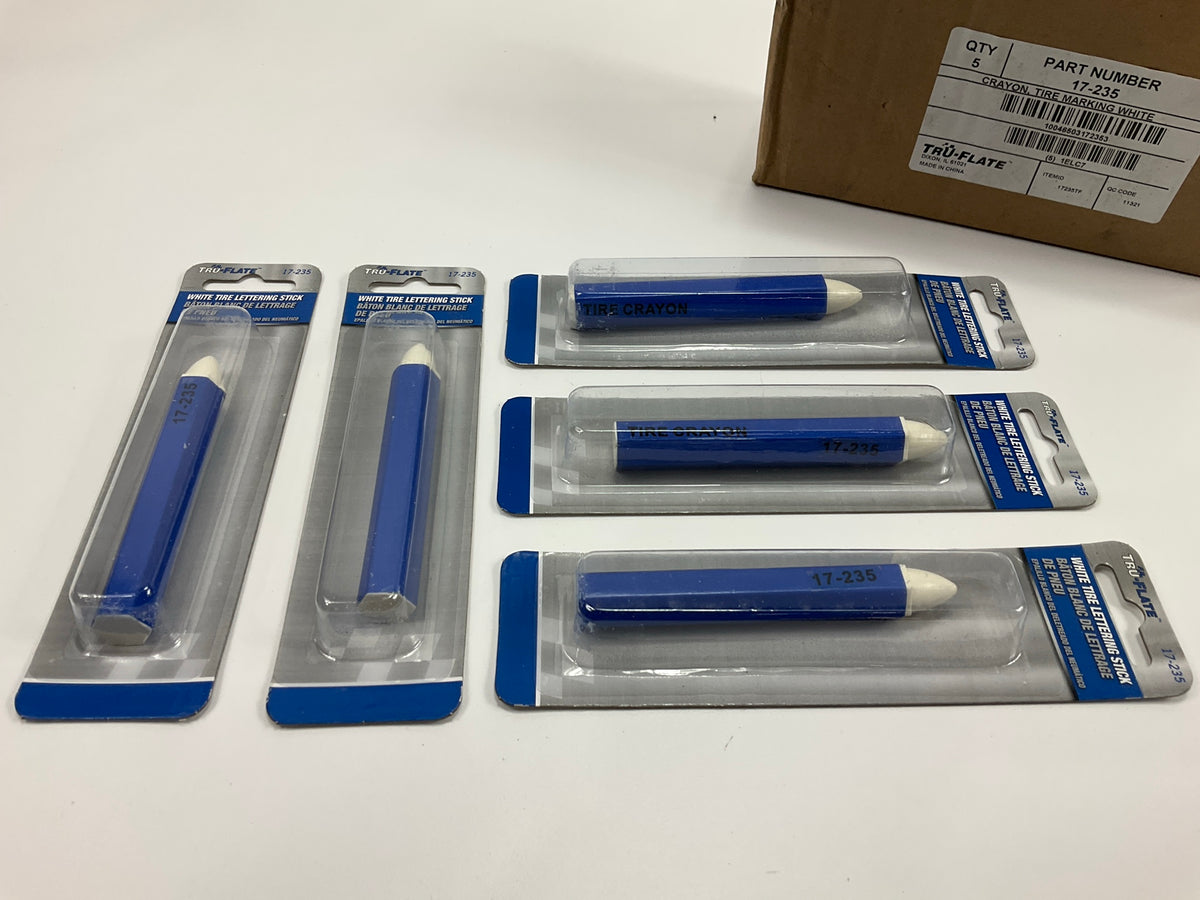 (5) Tru-flate 17-235 White Crayon For Tire Marking
