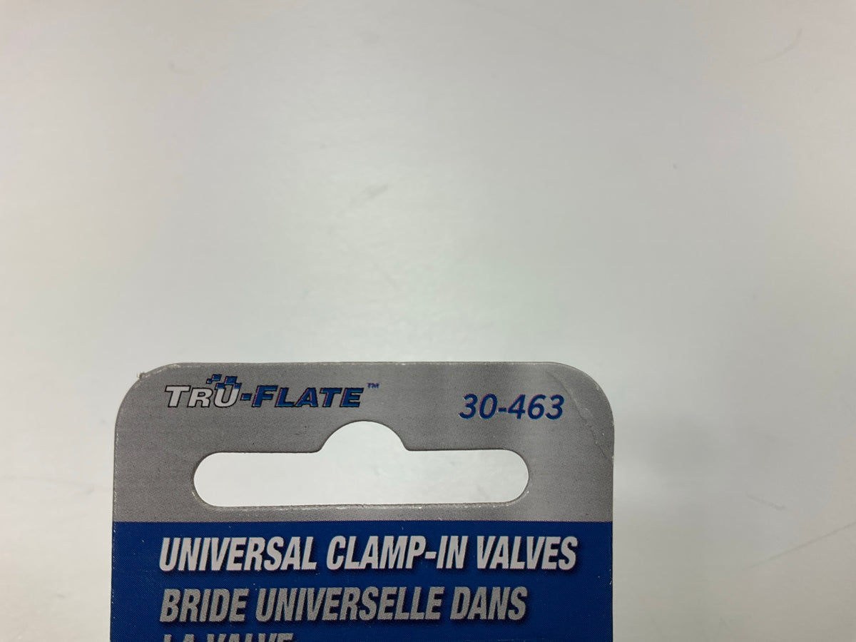 (4) Tru-Flate 30-463 Clamp-In Tubeless Tire Valve 1-1/4'' .453'' Or .625'' Rim Hole