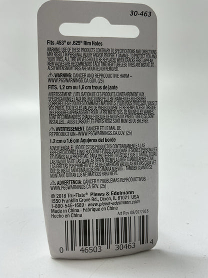 Tru-Flate 30-463 Clamp-In Tubeless Tire Valve 1-1/4'',  .453'' Or .625'' Rim Holes