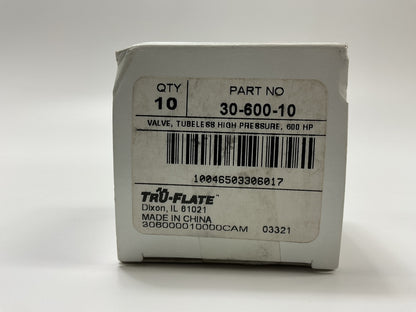 Tru-flate 30-600-10 TR600 HP Style, Snap-In, High Pressure Tire Valve .453'' Hole