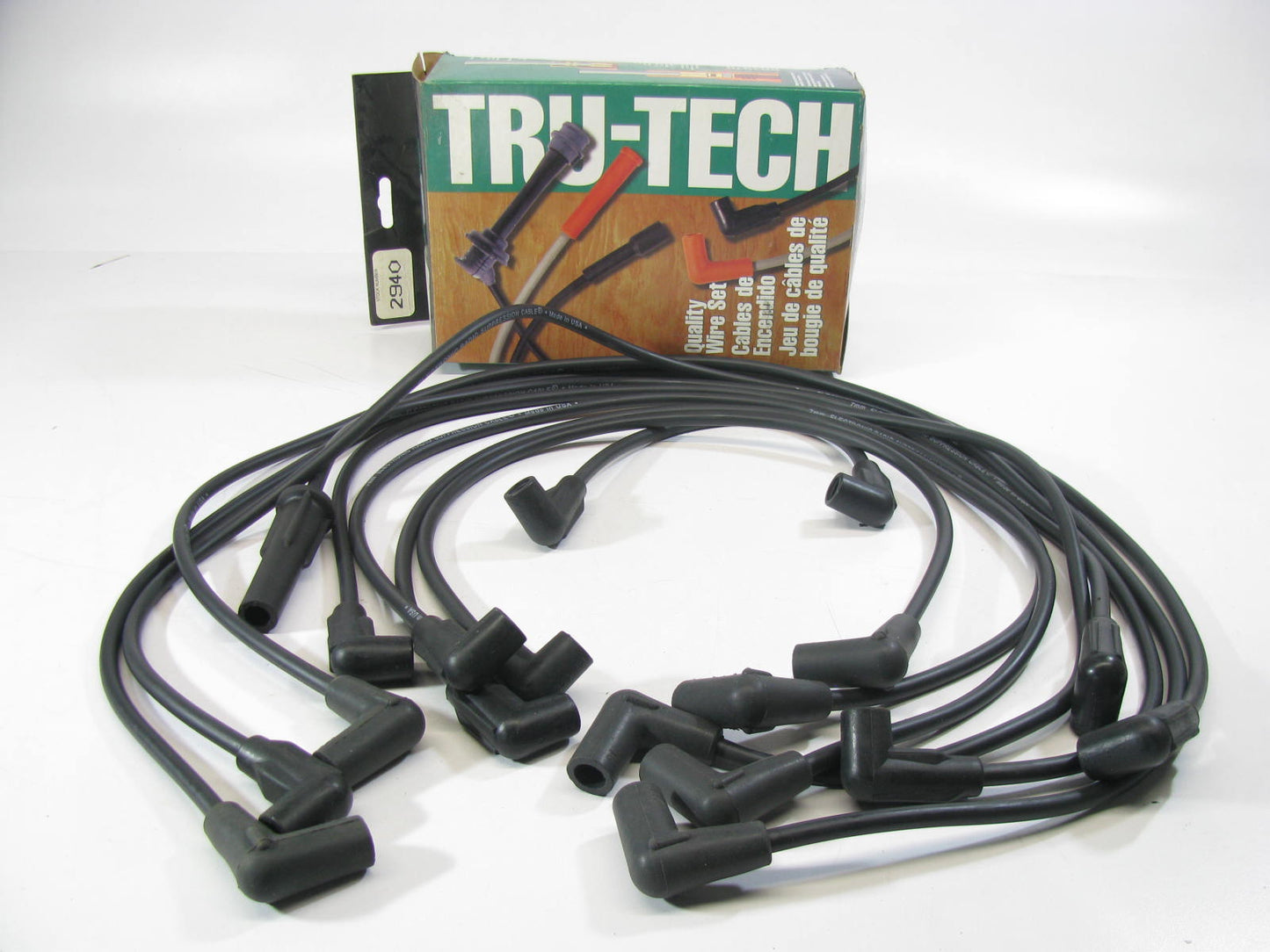 Tru-tech 2940 Ignition Spark Plug Wire Set for 1987-1988 GM 5.0L 5.7L-V8