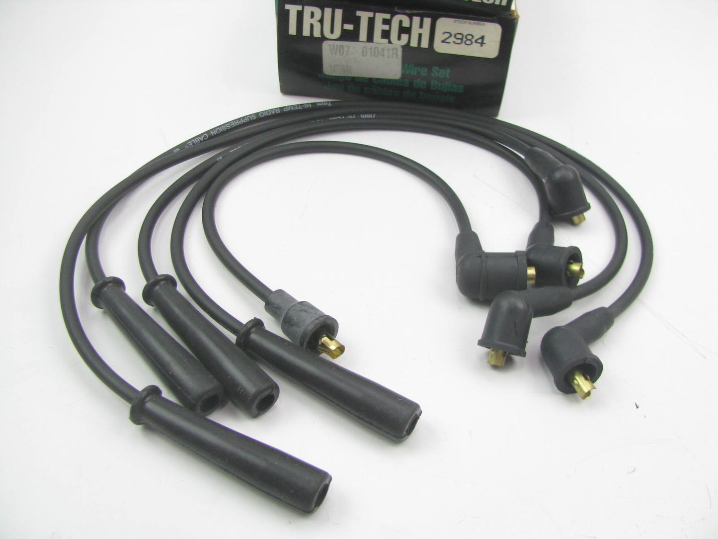 Tru-tech 2984 Ignition Spark Plug Wire Set for 1987-1993 Ford Mercury 1.3L 1.6L