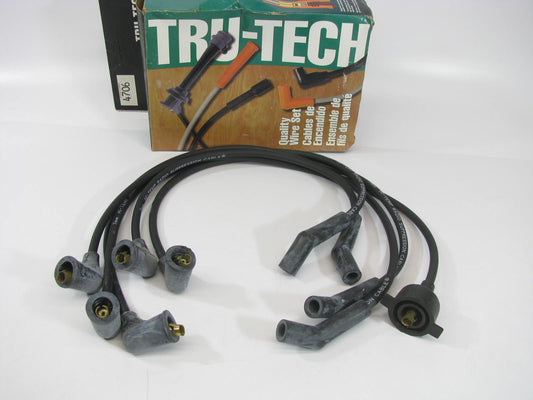 Tru-tech 4706 Ignition Spark Plug Wire Set For 1986-1987 Honda 1.3L 1.5L-L4