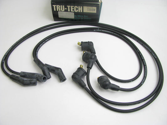 Tru-tech 4881 Ignition Spark Plug Wire Set for 1986-1991 Mazda RX-7 1.3L-R2