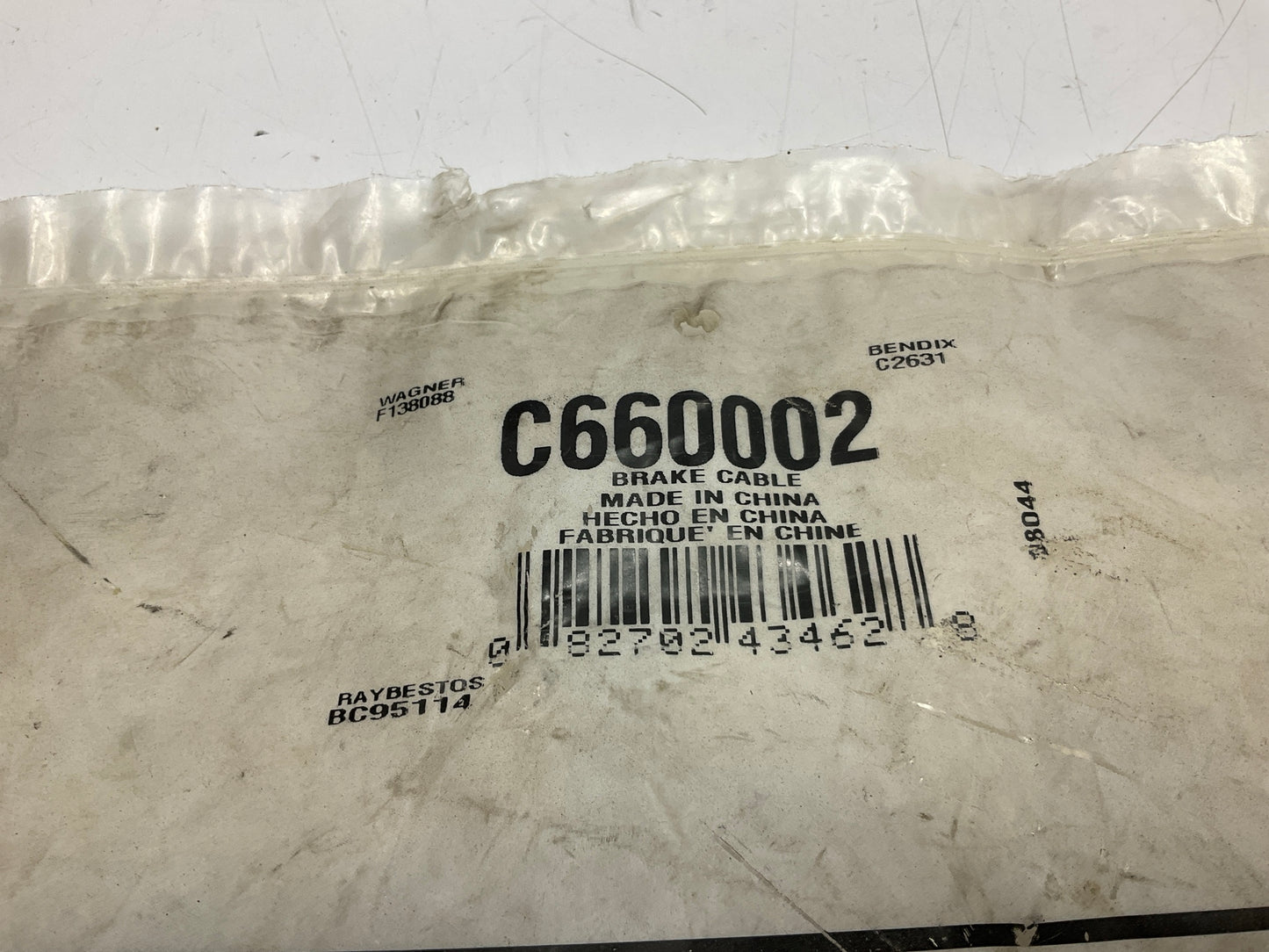 Tru-torque C660002 Rear Left / Right Parking Brake Cable