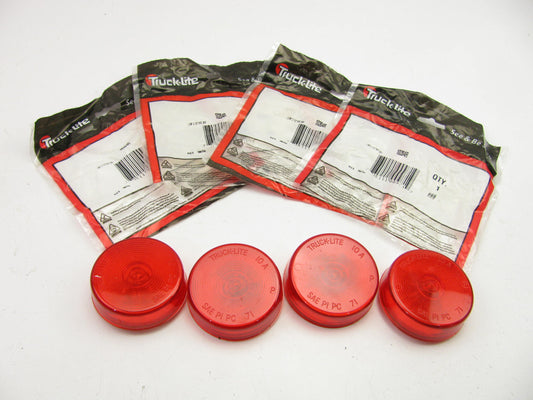 (4) TRUCK-LITE 10204R - 10 Series Marker Clearance Light - Incandescent