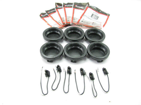 (x6) Truck-lite 10402 Side Marker Light Grommet For 10 Series And 2.5 In. Lights