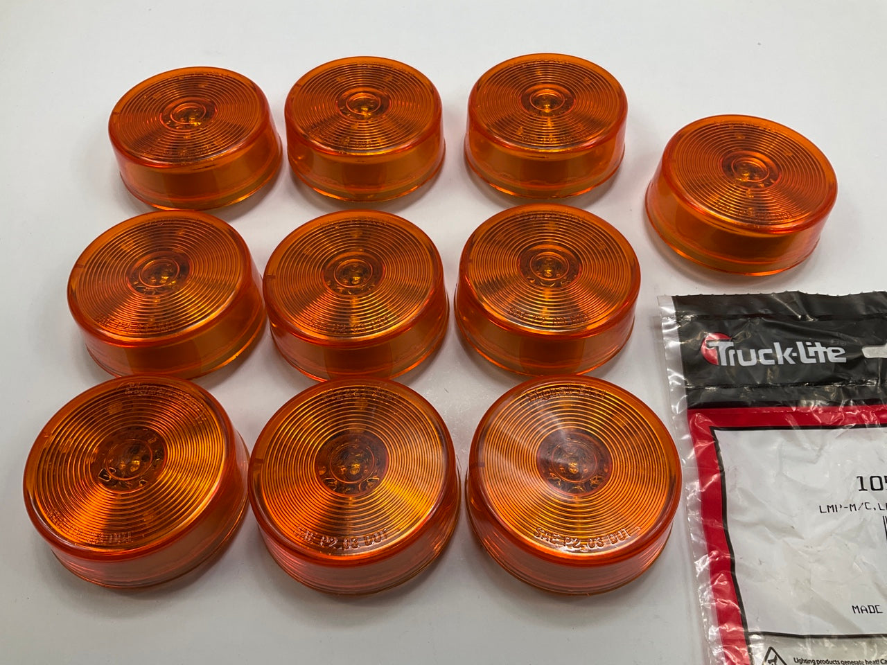10 PACK - Truck-Lite 1050A-3 2.5'' Amber LED Marker Lamp Clearance Lights