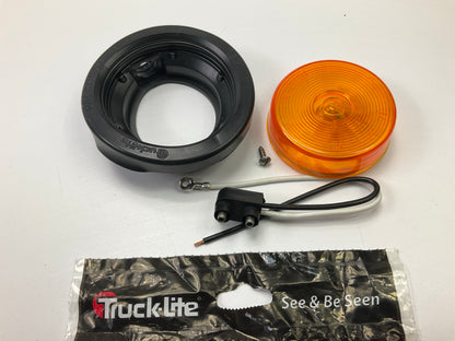 Truck-lite 10519Y 10 Series Amber Incandescent Round Marker Light, Grommet Mount