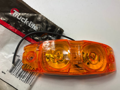 Truck-lite 1233A Shock Mount Incandescent Yellow Rectangular 2 Bulb Marker Lamp