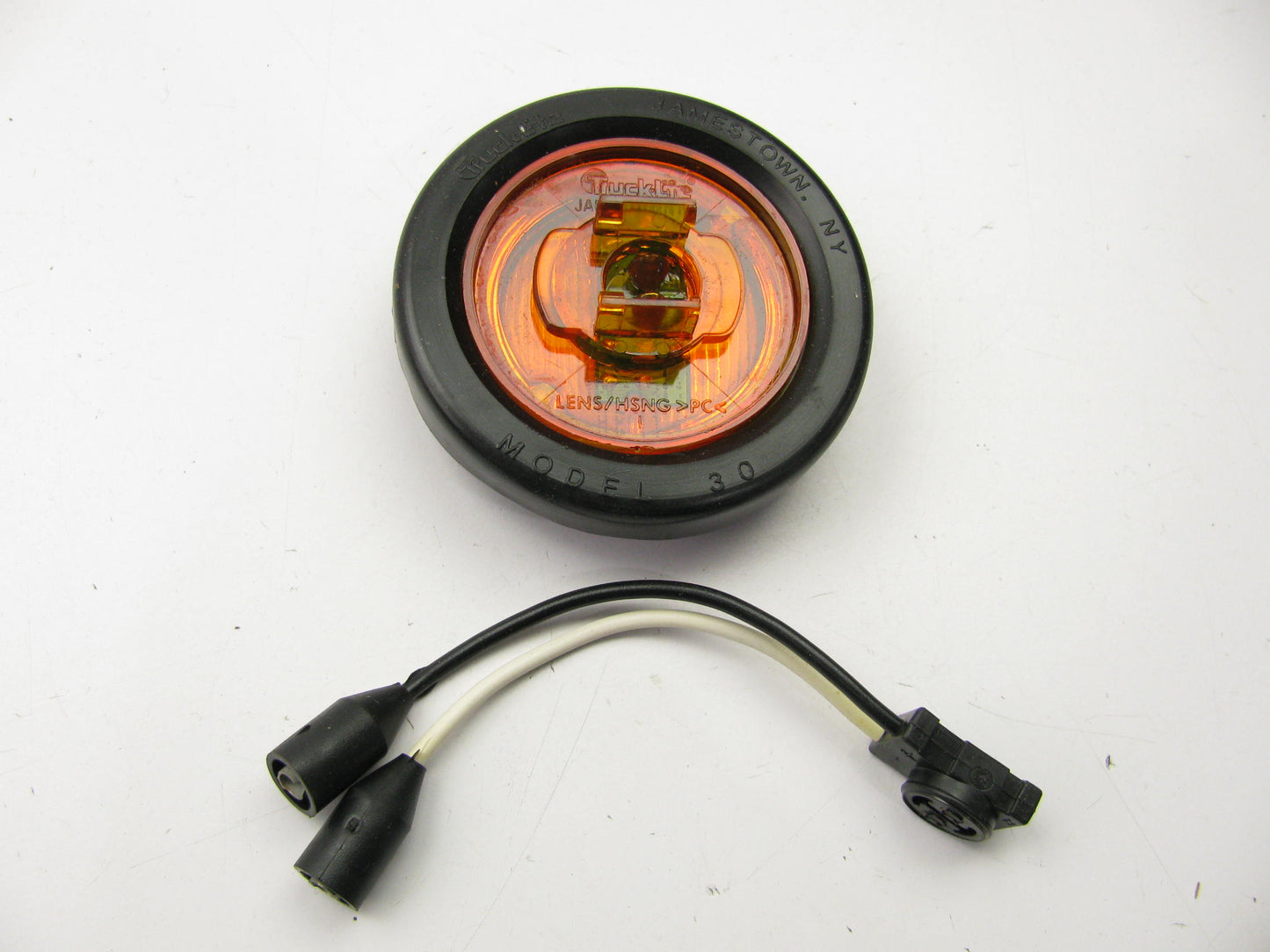 (4) TRUCK-LITE 30070Y - 30 Series Orange Marker Clearance Lamp Lights - LED