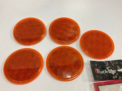 (5) Lite 47A-3 Signal-Stat, 3-1/8'' Round, Yellow, Trailer Reflectors