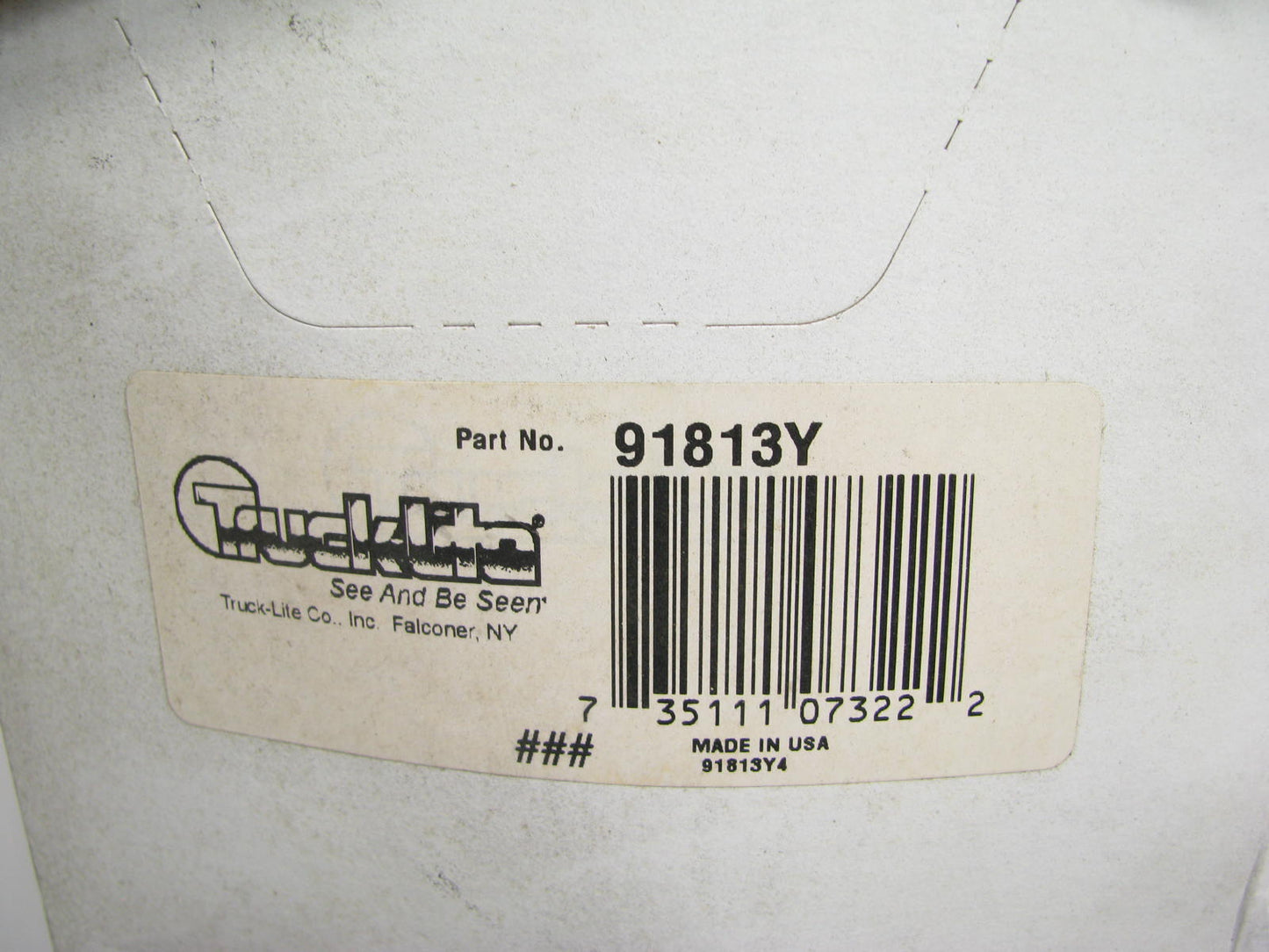 Truck-lite 91813Y School Bus Warning Light Lens - Round, Yellow, W/ Pigtail