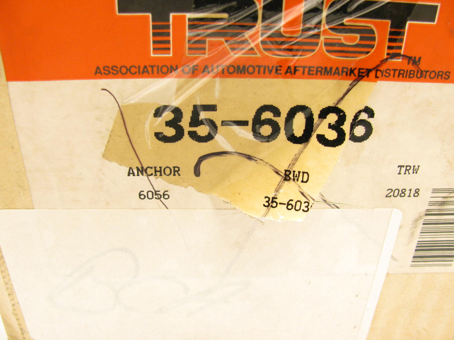 Trust 35-6036 Drive Shaft Center Support Bearing