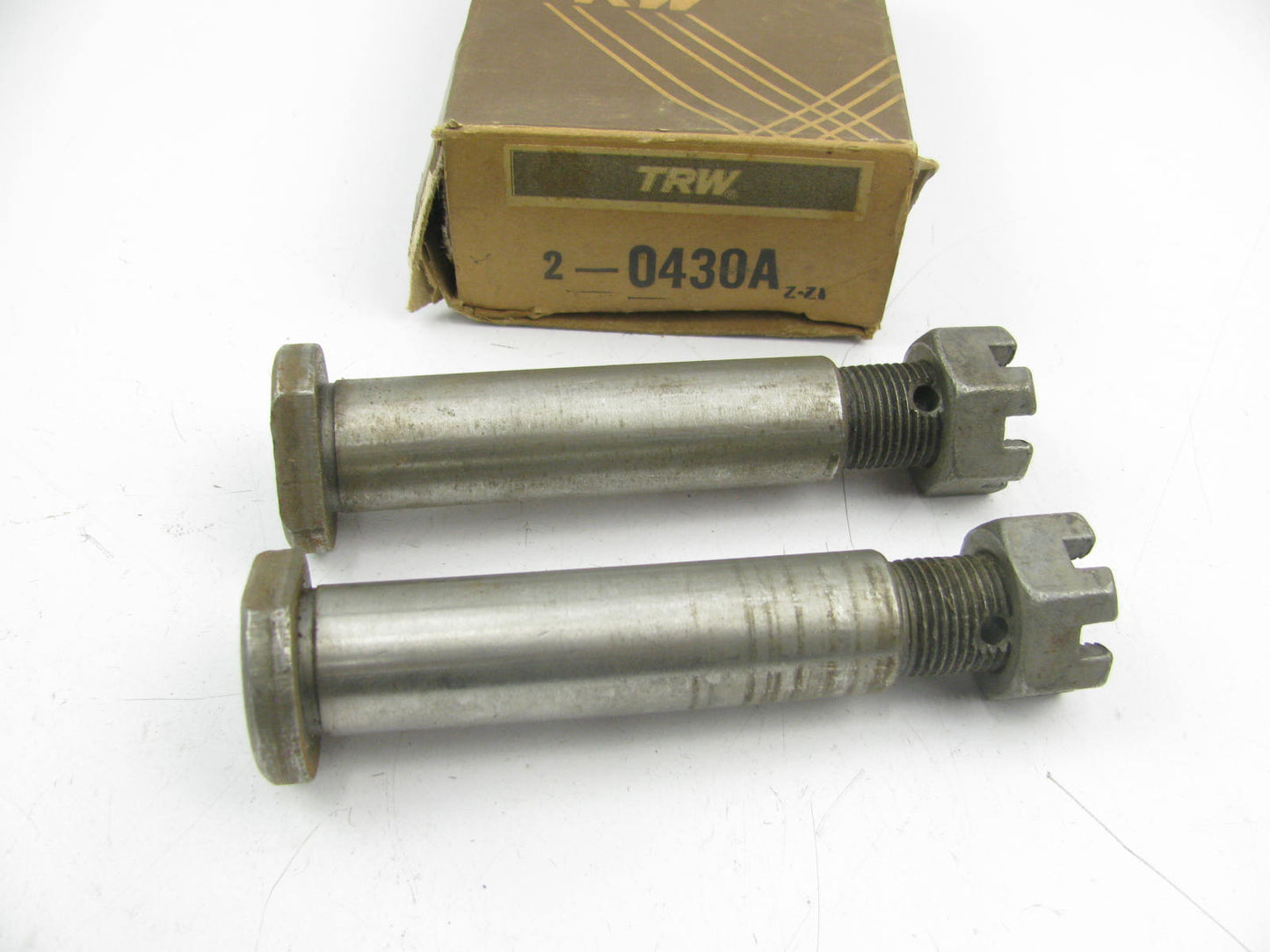 (2) TRW 0430A Front Suspension Leaf Spring Shackle Bolt 1953-60 Ford F500 F600