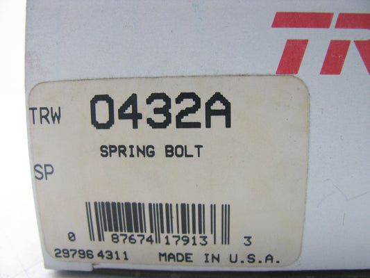 TRW 0432A Front Suspension Leaf Spring Bolt - 2.91'' Long