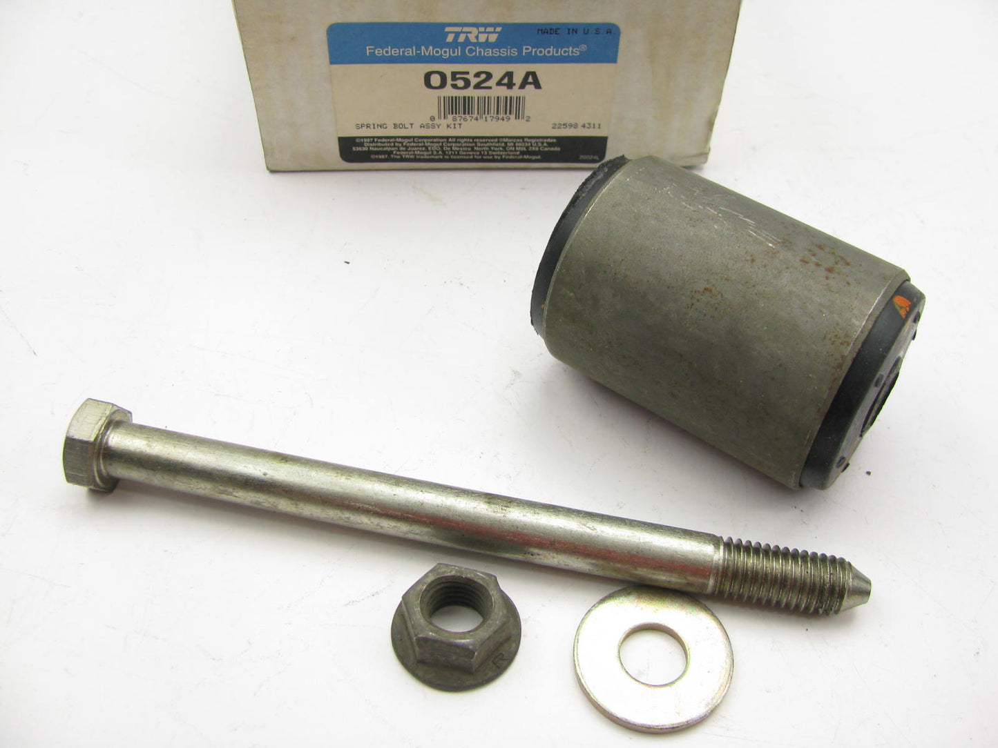 TRW 0524A Rear Suspension Leaf Spring Bolt & Bushing