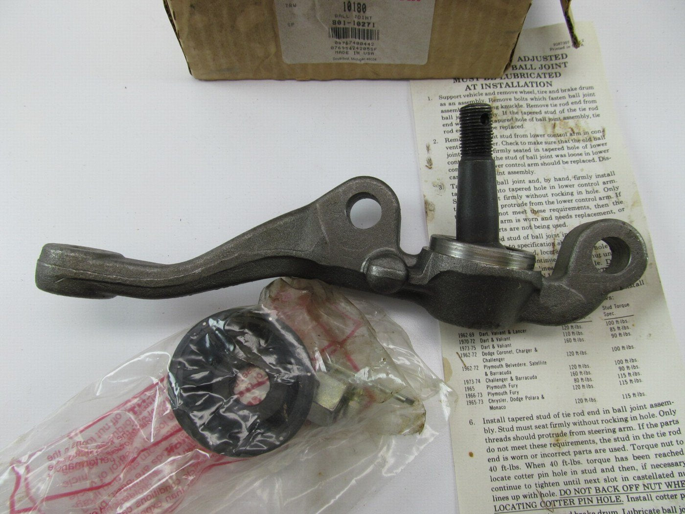 TRW 10180 Front Left Lower Ball Joint