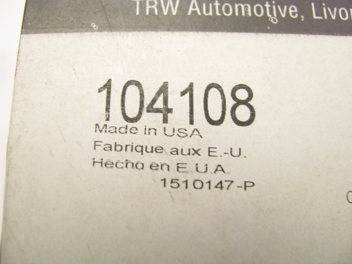 (2) TRW 104108 Suspension Ball Joint - Front Lower