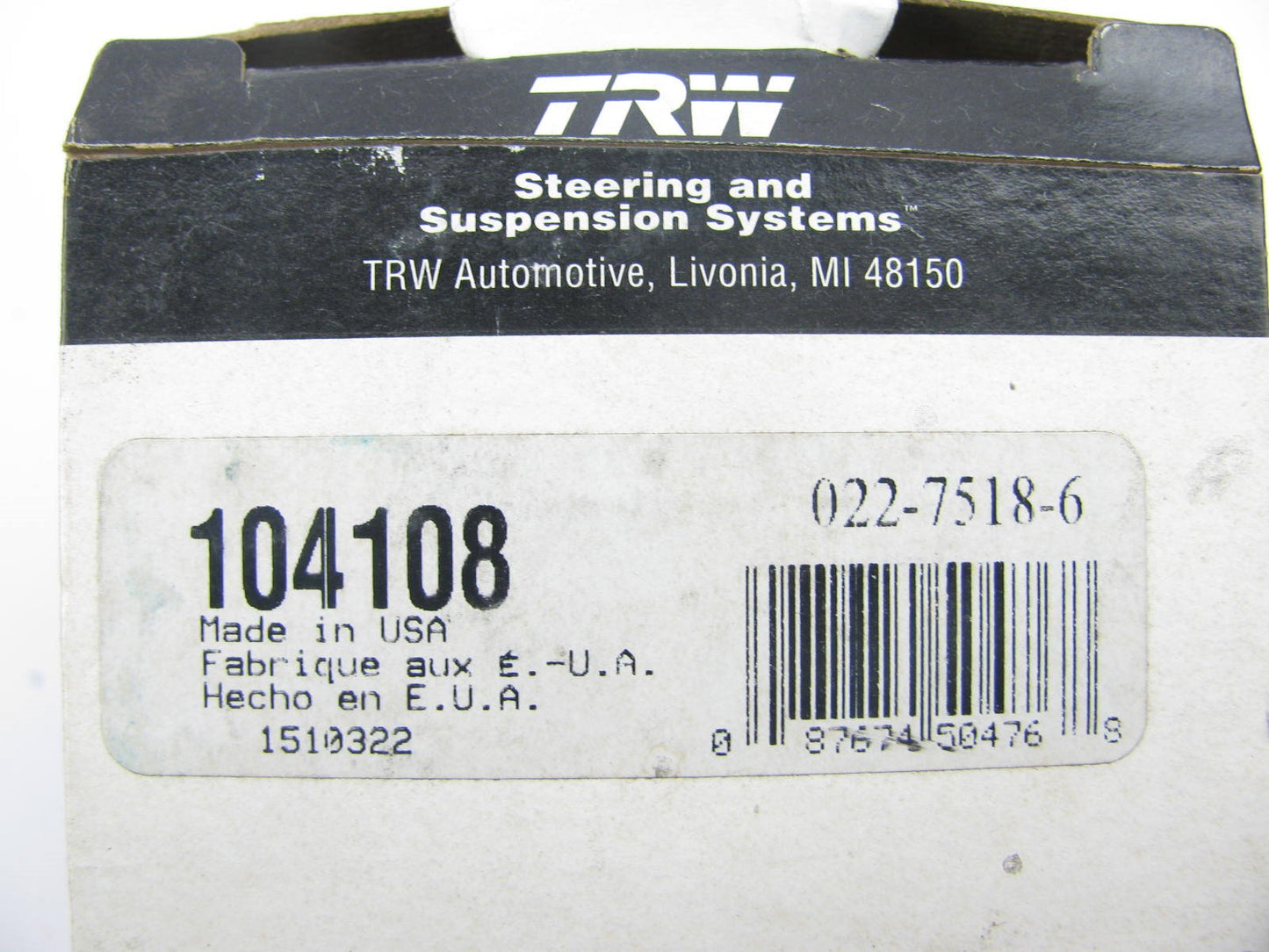 TRW 104108 Suspension Ball Joint - Front Lower