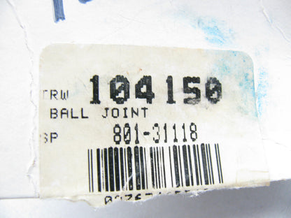TRW 104150 Suspension Ball Joint Assembly - Front Upper