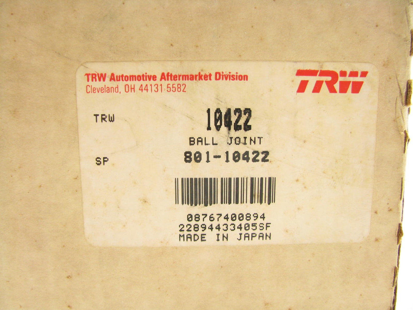 TRW 10422 Front Lower RIGHT Ball Joint For 1980-1985 Nissan 720 2WD ONLY 555 OEM