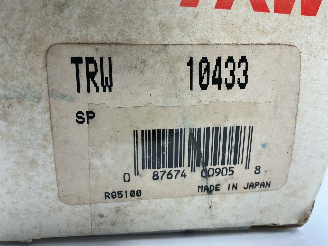 TRW 10433 Front Lower Ball Joint For 1986-1989 Toyota 4Runner, Pickup 4WD