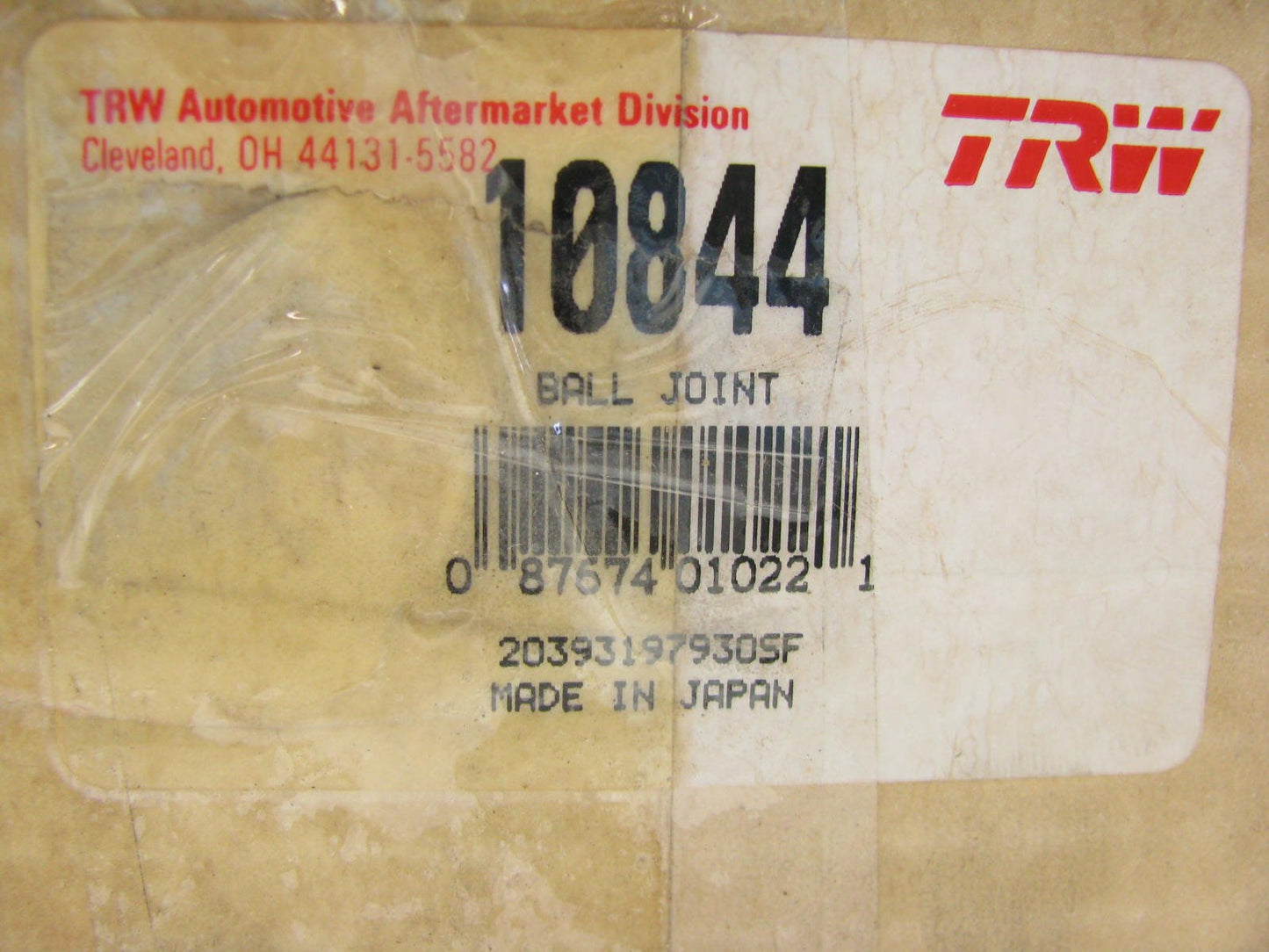 TRW 10844 Right Passengers Side Control Arm