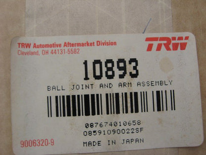 TRW 10893 Front Left Control Arm & Ball Joint For 1978-1980 Toyota Cressida
