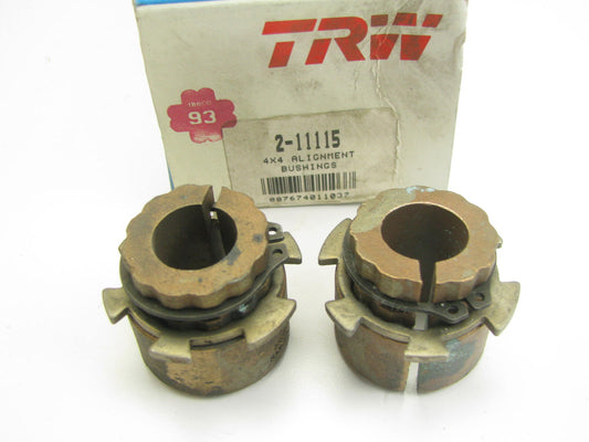 (2) TRW 11115 Front Suspension Alignment Camber Caster Bushing - 3/4 Degree 4WD