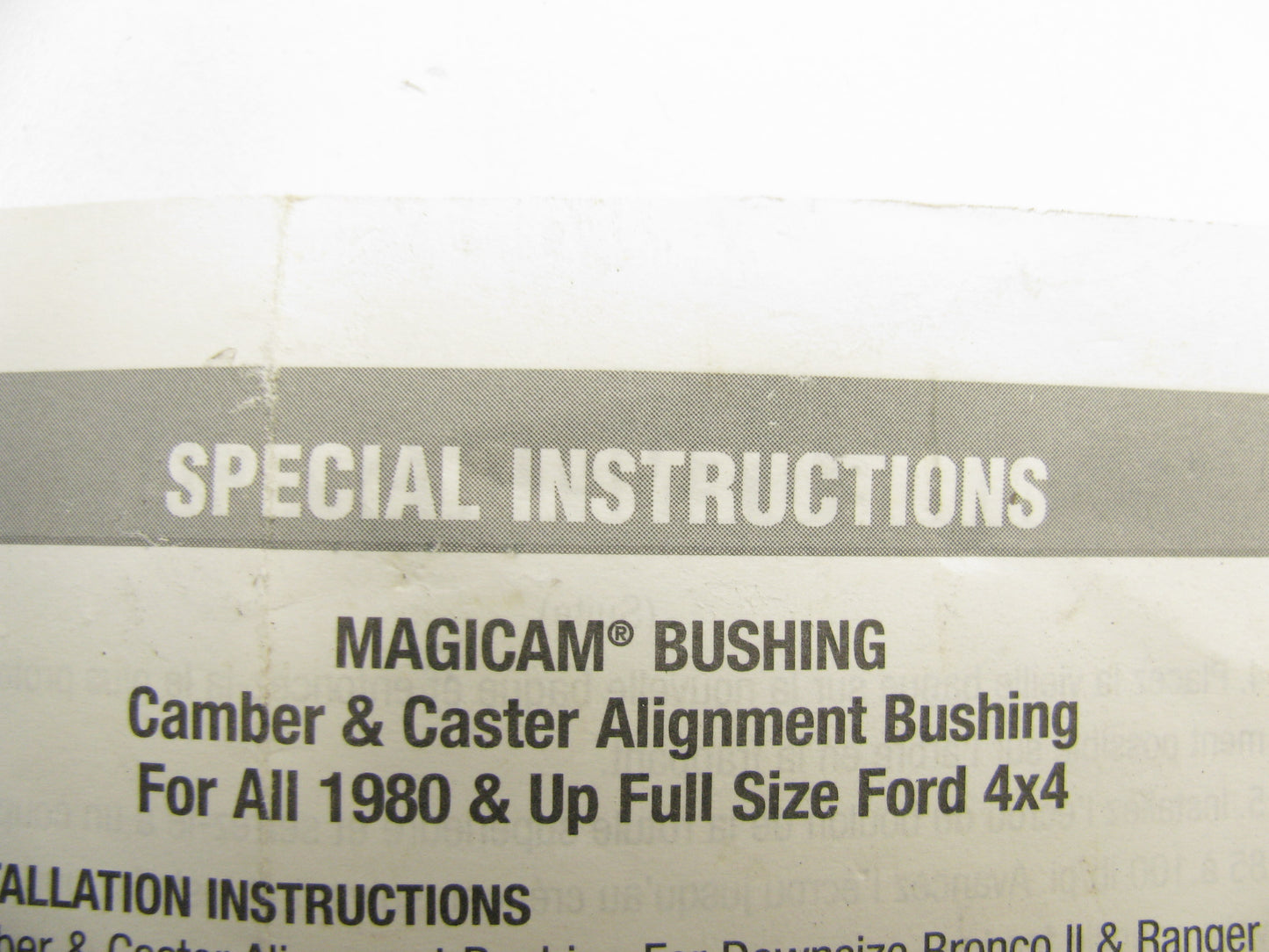 (2) TRW 11195 Suspension Alignment Caster Camber Bushing - 2-1/4 Degree 4WD