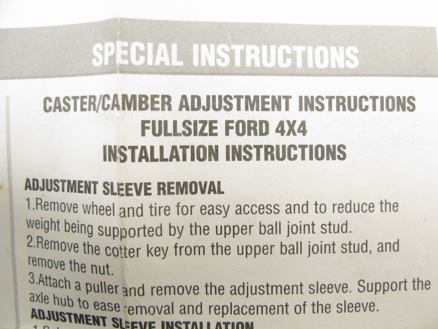 TRW 11224 Alignment Suspension Caster Camber Bushing -  3/4 Degree 4WD