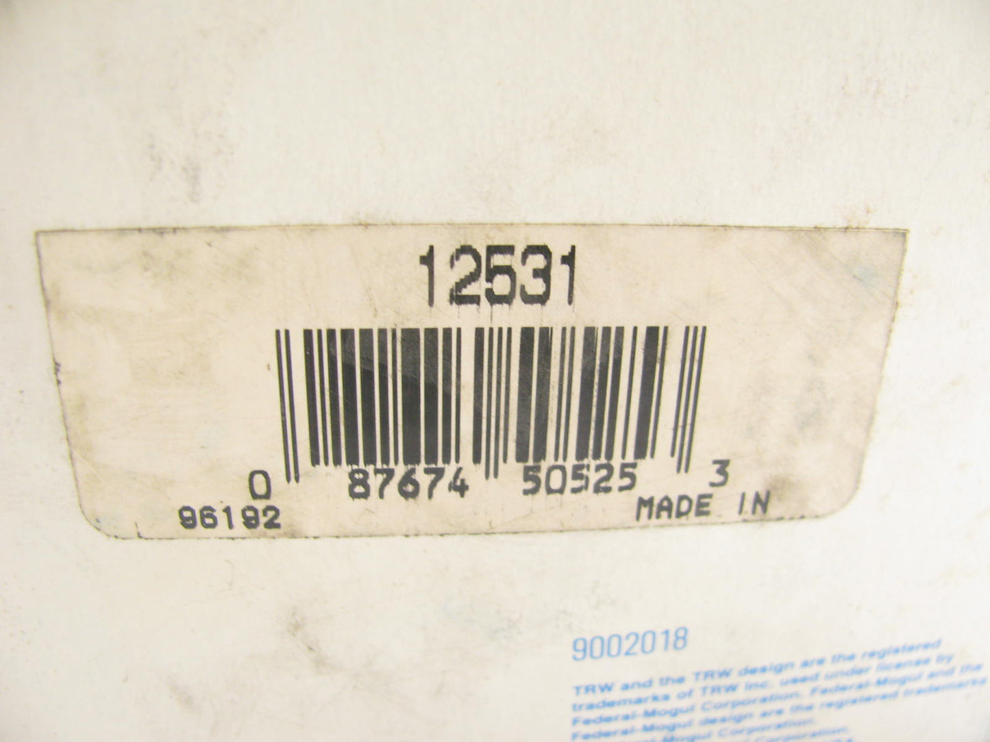 TRW 12531 Suspension Control Arm Bushing - Front Upper