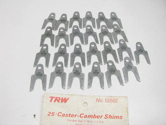 TRW 13502 Caster / Camber Shims - 25 Pack - 1/16'' Thick, Bolt Size 7/16''-1/2''