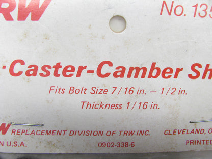 TRW 13502 Caster / Camber Shims - 25 Pack - 1/16'' Thick, Bolt Size 7/16''-1/2''