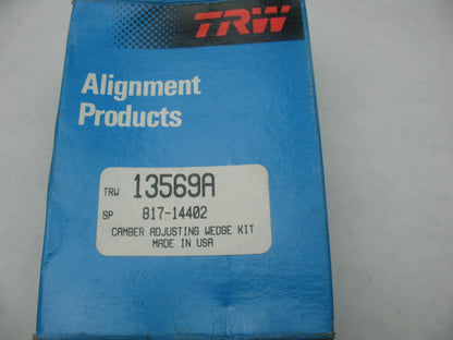 TRW 13569A Alignment Camber Adjust Wedge Kit - Rear Lower Strut Mount