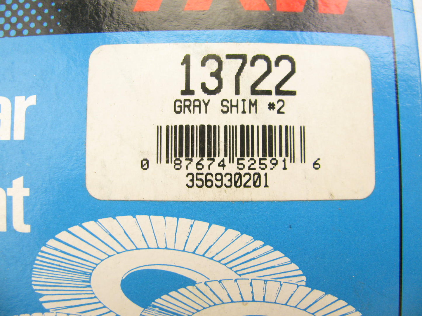 TRW 13722 REAR Suspension Alignment Shim - Gray #2