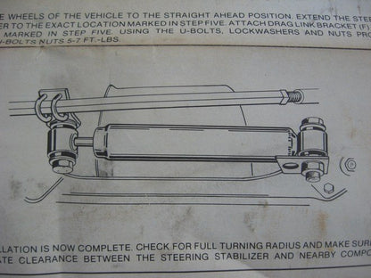 TRW 16138 Steering Stabilizer Damper & Hardware - For CHEVROLET LUV PICKUP