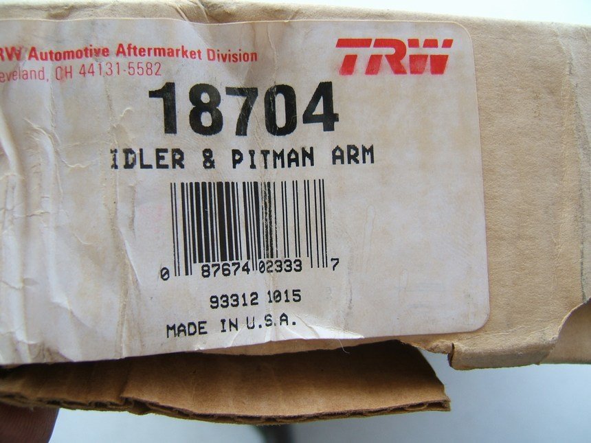 TRW 18704 Steering Idler Arm - MANUAL STEERING ONLY