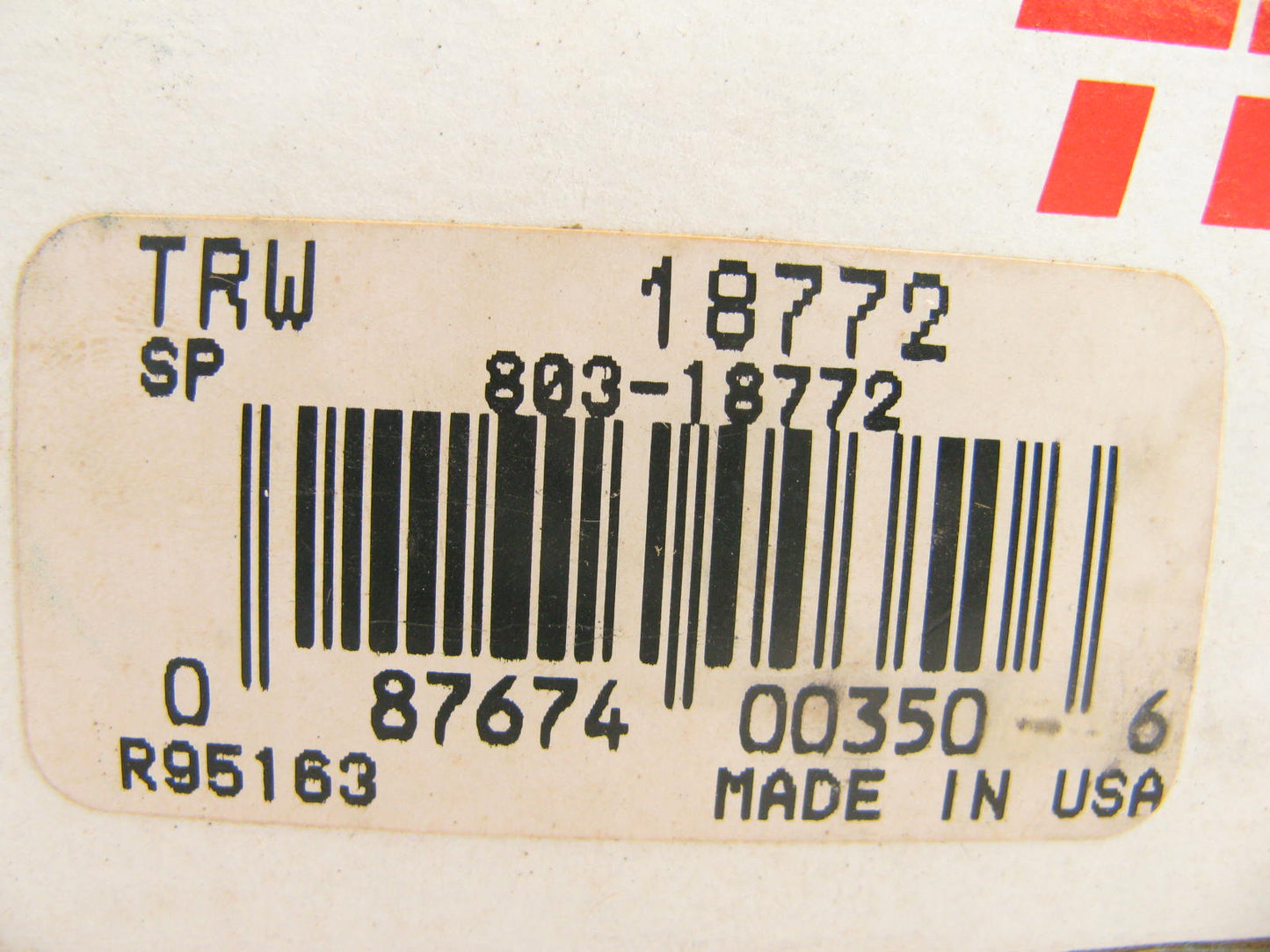 TRW 18772 Steering Idler Arm Front