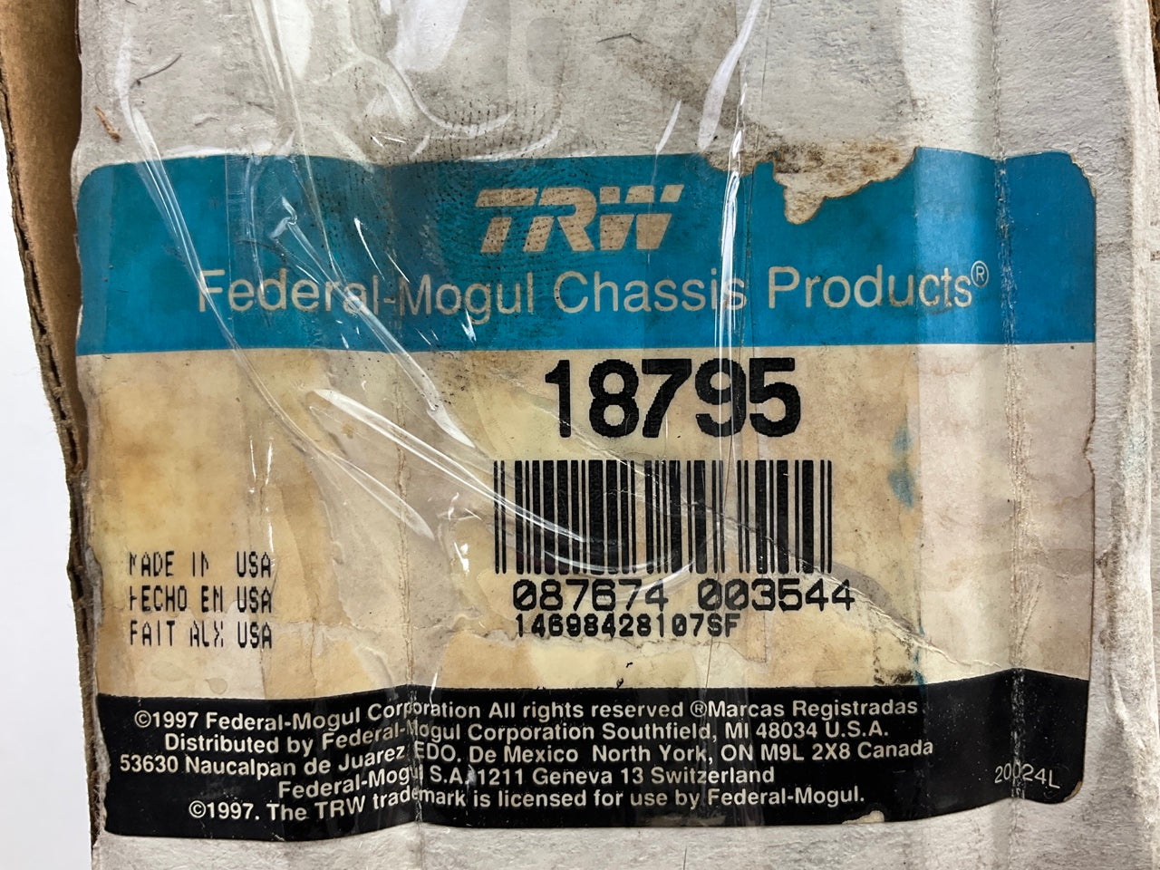 TRW 18795 Steering Idler Arm